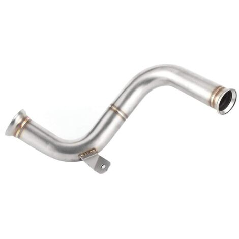 Tubo di collegamento intermedio di scarico, scarico per moto Qiilu, catalizzatore rimosso, tubo di scarico centrale Decat, modifica per moto adatta per 125, 250, 390, RC390 2017+