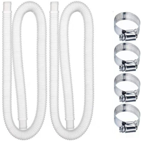 Tubo di ricambio bianco per piscina, tubo per pompa filtro, tubo di ricambio per pompa per piscina