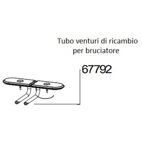 Tubo di ricambio venturi per virtuoso