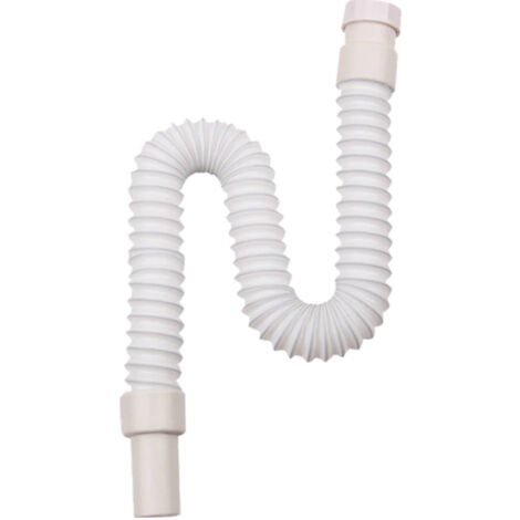 Tubo Di Scarico 1 1/2 Acqua Lungo Sifone Flessibile Lavabo Lavandino Bidet GO169