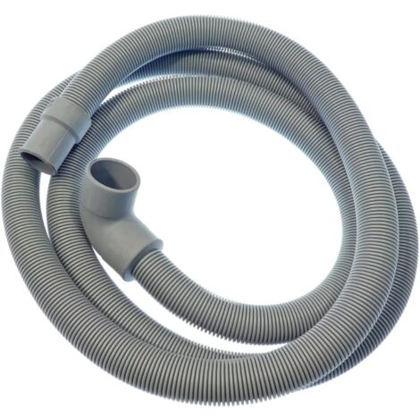 Tubo di Scarico Lavaggio per Lavastoviglie Hotpoint Ariston Indesit Whirlpool, Colore Grigio, Lunghezza 1,8 (mt) per Modelli: LI685 LSI61E
