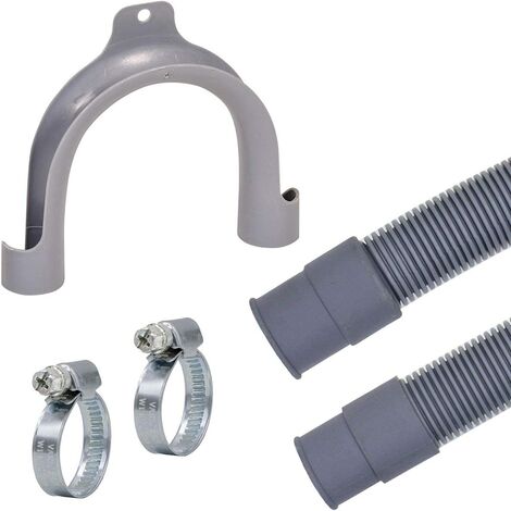Tubo di scarico MT 1,50 + Staffa e fascette  lavatrice e lavastoviglie