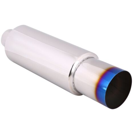 Tubo di scarico per moto Keenso, silenziatore di scarico per moto da 2,5 pollici, punta da 4 pollici, silenziatore in acciaio inossidabile tipo N1, silenziatore per tubo di scarico posteriore per auto