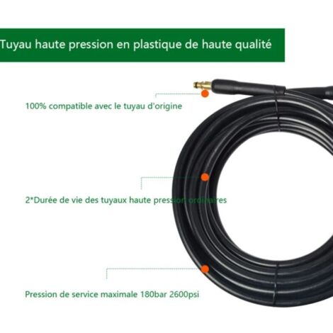 Tubo di uscita acqua ad alta pressione Karcher K2-K7 con interfaccia tipo A, tubo per autolavaggio, tubo antideflagrante, 6 m