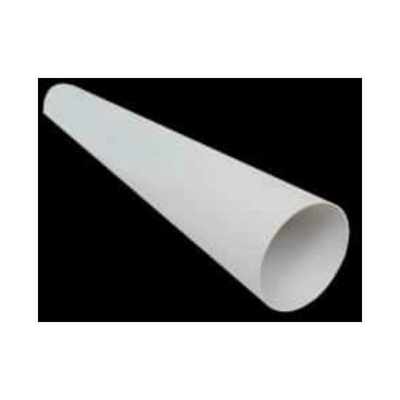 2x Tubería de PVC Tubería redonda de plástico rígido 10mm ID 12mm AD 500mm Blanco para tubería de agua 