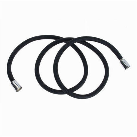 Tubo Doccia Flessibile 2 Metri Nero Opaco 200 Cm Bagno Laccio Doccetta Box 87289