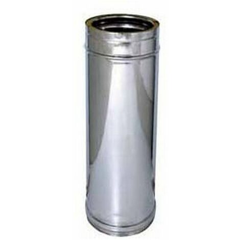 Tubo Acciaio Inox Per Canna Fumaria Diametro 130 Mm, Lunghezza 0,5 M, Per Camini E Stufe – Modello SIP