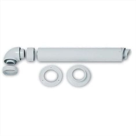 HERMANN SAUNIER DUVAL Kit Fumi Hermann Con Tubo E Curva Coassiale 60/100 Per Caldaia A Condensazione