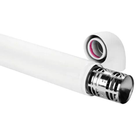Tubo e curva coassiale scarico fumi per caldaie convenzionali ø60/100 PUCCI
