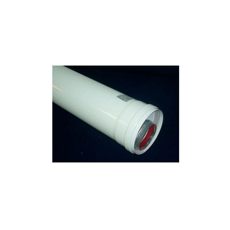 

Tubo Coaxial Macho/Hembra Aluminio Blanco Diam. 60/100 1 M
