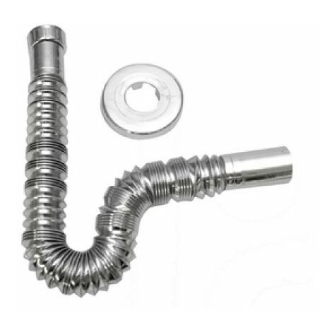 TUBO ESTENSIBILE/COMPRIMIBILE CROMATO CON ROSONE 1&quot1/4 x 32