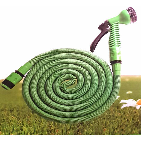 Claber tubo irrigazione giardino estensibile/allungabile fino a 25mt kit  springy