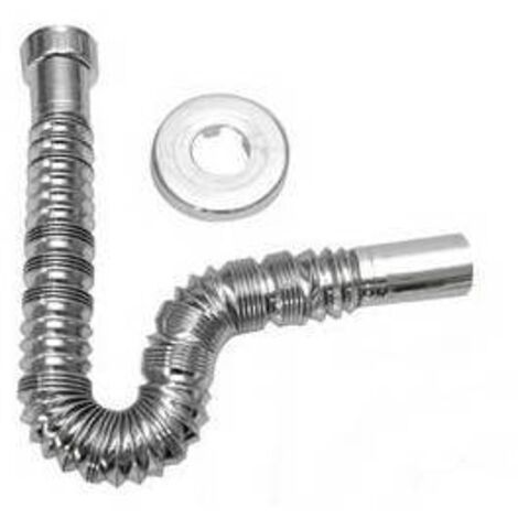 TUBO ESTENSIBILE MAGIKONE CROMATO CON ROSONE 1" 1/2 x 40 BONOM