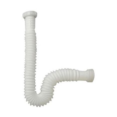 TUBO ESTENSIBILE MONOBLOCCO CON GHIERA BIANCO 1&quot1/2 x 40