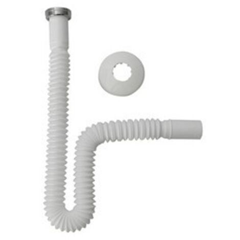 TUBO ESTENSIBILE PER SIFONI CON ROSONE TIPO LUX 1" S-Brico