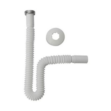 TUBO ESTENSIBILE PER SIFONI CON ROSONE TIPO LUX 1&quot1/2