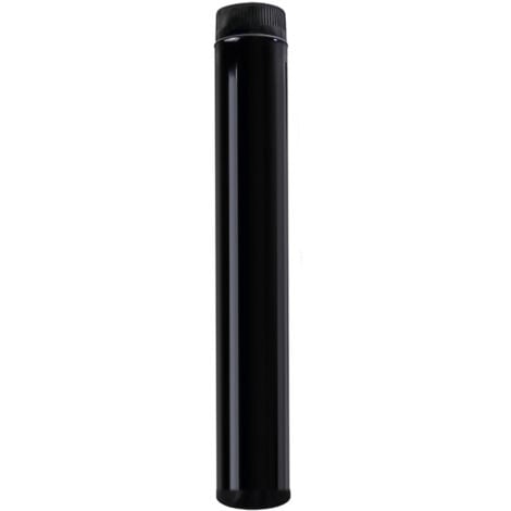 Tubo estufa color negro vitrificado de 120 mm.