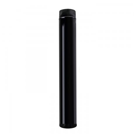 Wolfpack tubo de estufa acero vitrificado negro Ø 130 mm. ideal estufas de leña, chimenea, alta resistencia, color negro