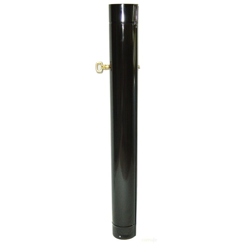 

Tubo Estufa Con Llave 100Mm Acero Esmaltado Negro - Theca