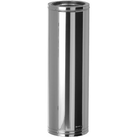 TUBO ESTUFA DOBLE PARED INOX 304/304 960 MM 175 MM