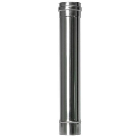 TUBO ESTUFA INOXIDABLE 100 cm PELLET - 80 MM