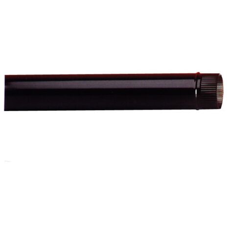 TUBO ESTUFA VITRIFICADO NEGRO - 130X0,5 MM