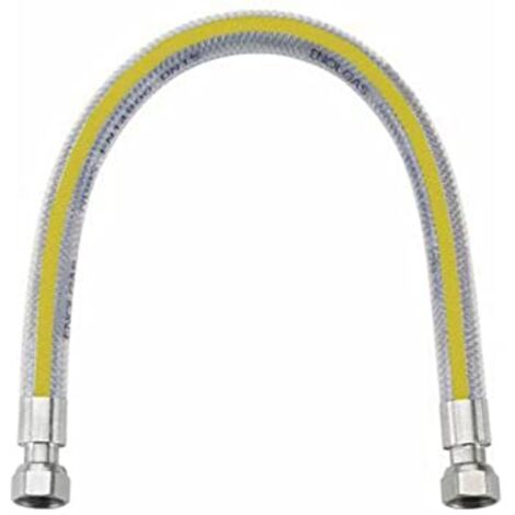 TUBO FLESSIBILE A NORMA PIANI COTTURA CUCINA DA 50CM IMPIANTI GAS METANO O GPL