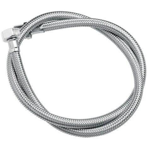 Tubo flessibile acciaio inox da 80 cm per rubinetto e miscelatore a pedale