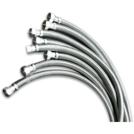 Tubo flessibile da 40 cm, tagliabile per doccia, rubinetti, lavelli da cucina e bagno.