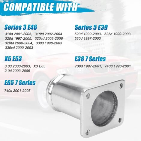 Tubo flessibile di ricambio per valvola EGR, kit di rimozione della valvola EGR per B - M - W e46 e39 X5 e53 X3 e83 e38 E65 M47 M57 M67
