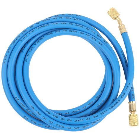 Tubo flessibile di ricarica del refrigerante per aria condizionata, kit tubo flessibile con manometro SAE, adattatore per tubo flessibile di ricarica del refrigerante, adatto per refrigerante R-410a [