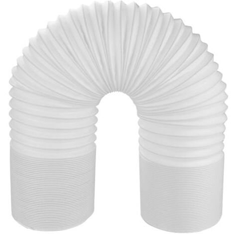 Tubo flessibile di scarico per condizionatore d'aria portatile Aiperq - 130 mm x 0,5 m (PP rinforzato, telaio in acciaio, estensibile, rotazione a sinistra) - Accessorio per condizionatore d'aria port