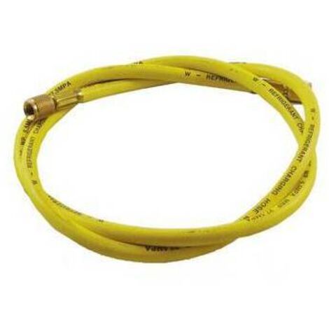 TUBO FLESSIBILE DI VUOTO E CARICA BASIC LINE GIALLO 1/4"X1/4" 1/4" x 1/4" diritto
