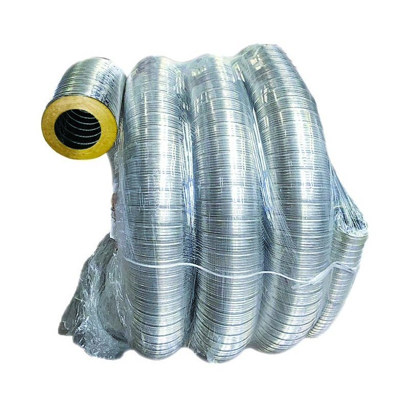 Tuyau flexible isolé à double paroi acier inoxydable aisi 316l d.80