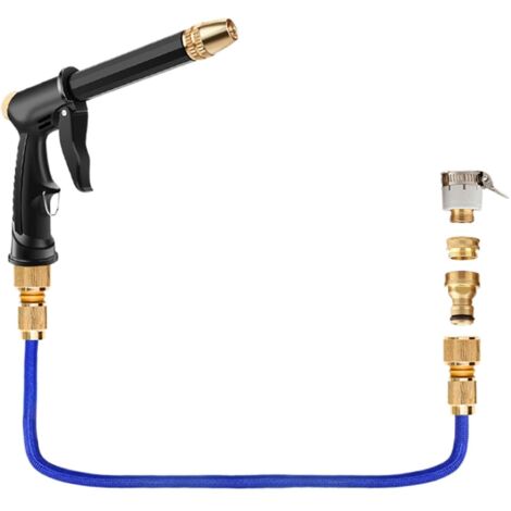 Tubo flessibile espandibile con ugello regolabile, tubo flessibile leggero e antipiega, può essere utilizzato per innaffiare i fiori o lavare le auto.
