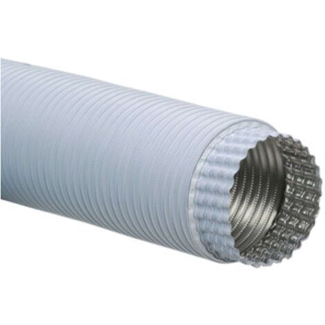 TUBO FLESSIBILE ESTENSIBILE ALLUM. BIANCO D 10 CM - 6 Pezzi