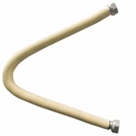 Tubo flessibile estensibile inox 3/4'' FF 500-1000 mm. ricoperto giallo
