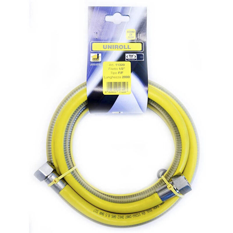 Tubo Gas Inox F f 1 2 En15266 Ce Cm.200