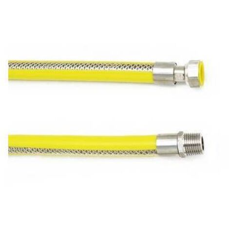 TUBO FLESSIBILE IN ACCIAIO MF PER GAS cm 100 ATON