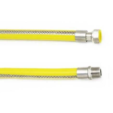 TUBO FLESSIBILE IN ACCIAIO MF PER GAS cm 150