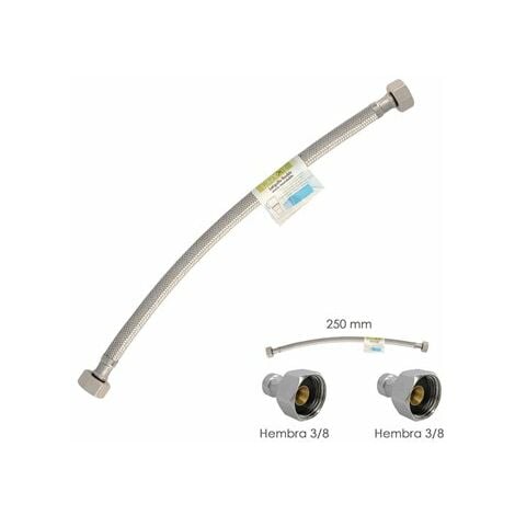 Tubo Flessibile Inox Femmina 3/8 - Femmina 3/8 - 250mm