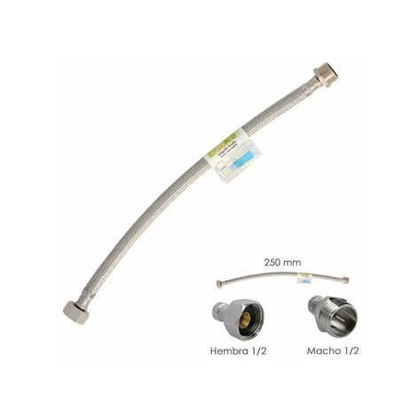 Tubo Flessibile Inox Maschio 1/2 - Femmina 1/2 - 250mm