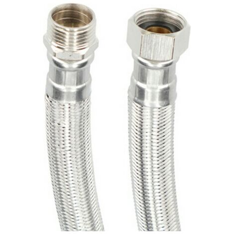 Tubo flessibile M1/2" X H1/2" 40 cm Acciaio inossidabile AISI 304 EPDM