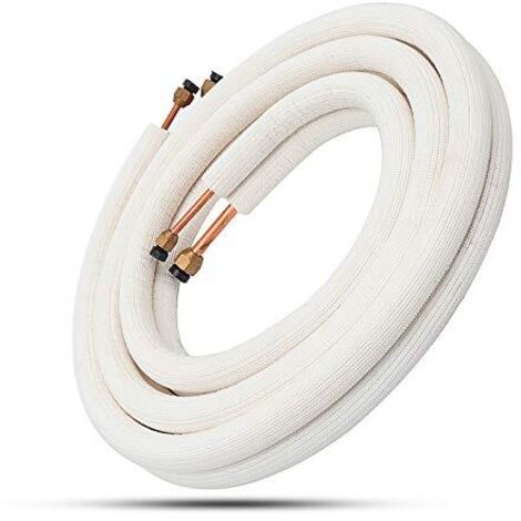 Tubo flessibile per condizionatore d'aria - 1/4+3/8 - Rame isolato - 3M