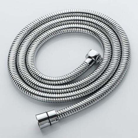 Tubo flessibile per doccia bagno in metallo cromato - 150 cm