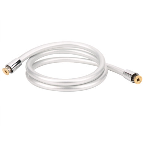 Tubo flessibile per doccia portatile in PVC da 1,5 m G1/2 pollici, accessorio per il bagno, grigio argento