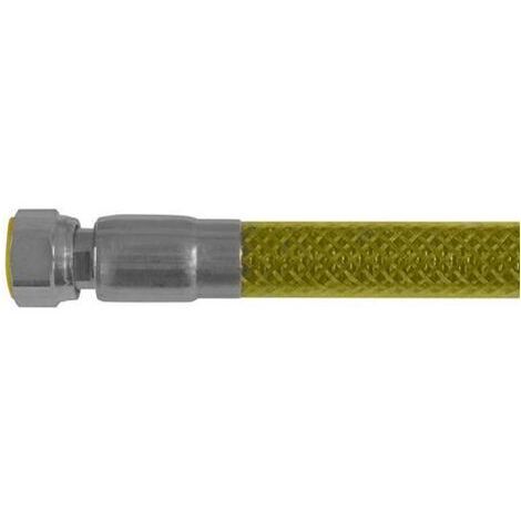 Tubo Flessibile per Gas Rivestito in Pvc Attacco 1/2 M X 1/2 F cm. 100