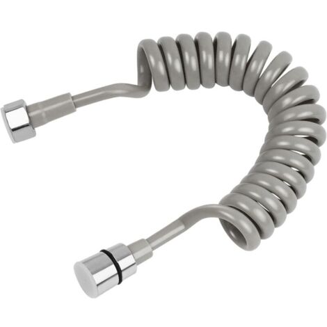 Tubo flessibile telescopico per doccia, tubo flessibile a molla per bagno da 2 metri, tubo flessibile a spirale in acciaio inossidabile, tubo lungo per spruzzatore, WC, bidet, rubinetto