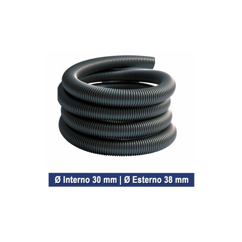 Image of Tubo Flex Flessibile Per Aspirapolvere Tubo Di Ricambio Al Mt 26200v Interno 30 Esterno 38 (34647)