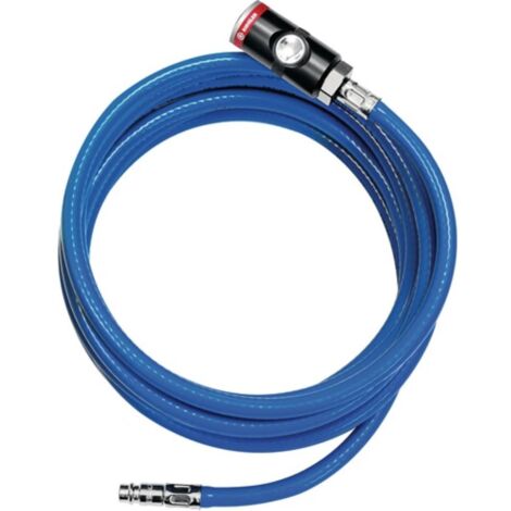 Tubo flexible de aire comprimido de PVC, con acoplamiento de seguridad y conector 12x6mm - 10m